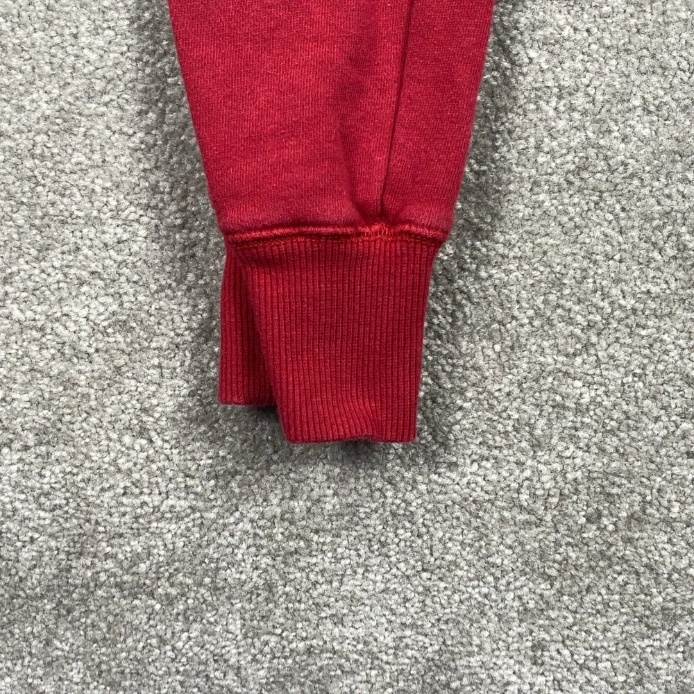 True Religion Mens Red Horseshoe Logo Fleece‎ Jogger Sweatpants Size S Small